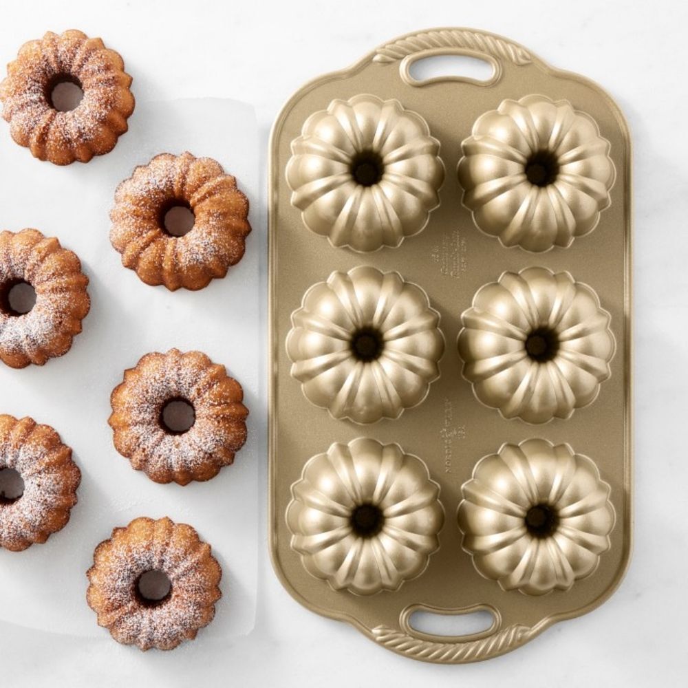 Nordic Ware Cast Aluminum Nonstick 65th Anniversary Bundtlette Cake Pan